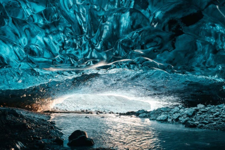 Gruta de gelo do glaciar Vatnajökull