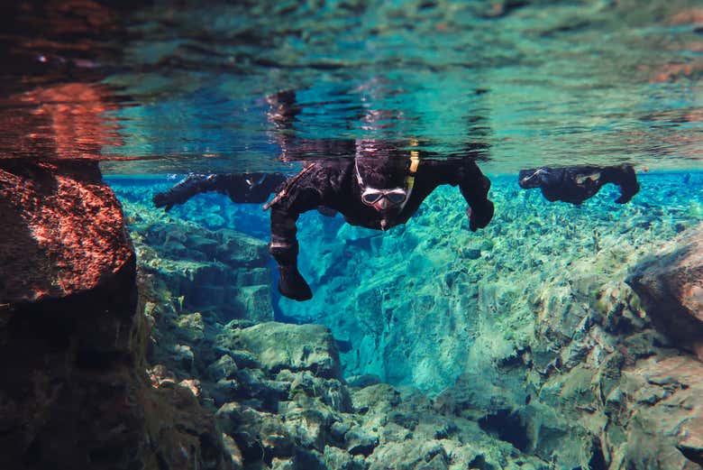 Snorkel na fissura de Silfra